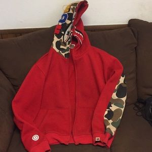 A BATHING APE RED JACKET